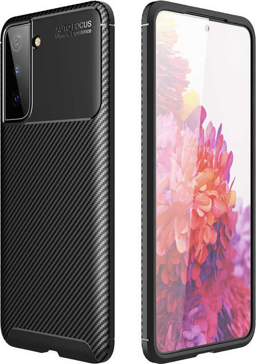 Galaxy S21 Plus Kılıf Negro Karbon Tasarım Silikon Kılıf