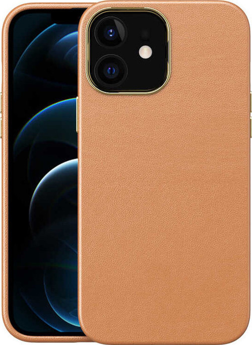 Apple iPhone 12 Kılıf Natura Suni Deri Kılıf