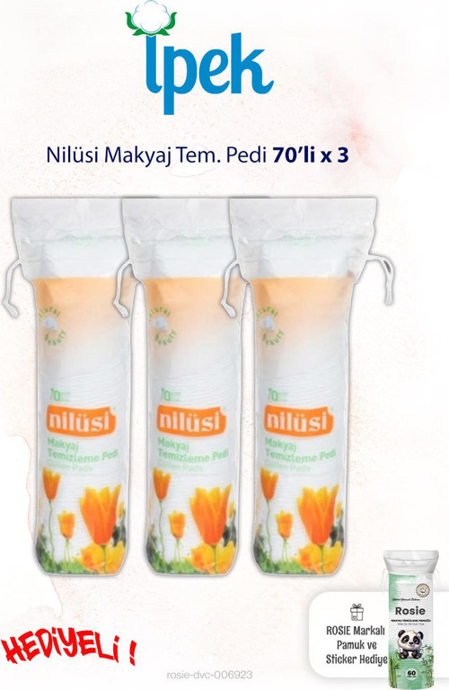 Nilüsi 70'li x 3 Makyaj Tem. Pamuğu ve Rosie
