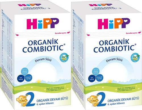 Organik Combiotic Bebek Devam Sütü 800GR No:2 (6. Aydan İtibaren) (2 Li Set)
