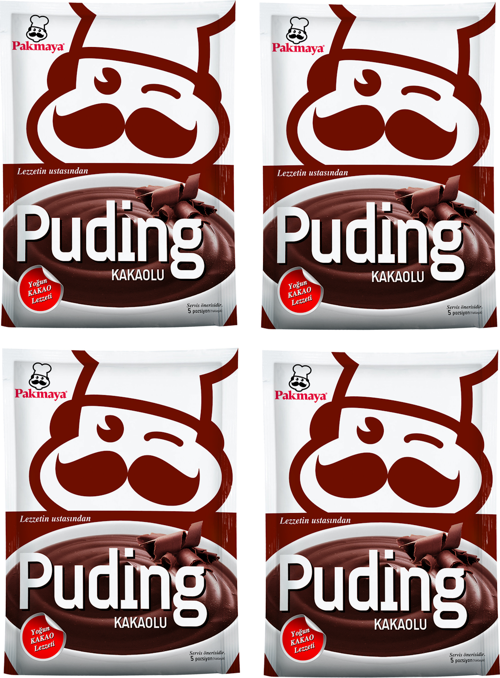 Kakaolu Puding Toz Karışım 145 gr x 4 Adet