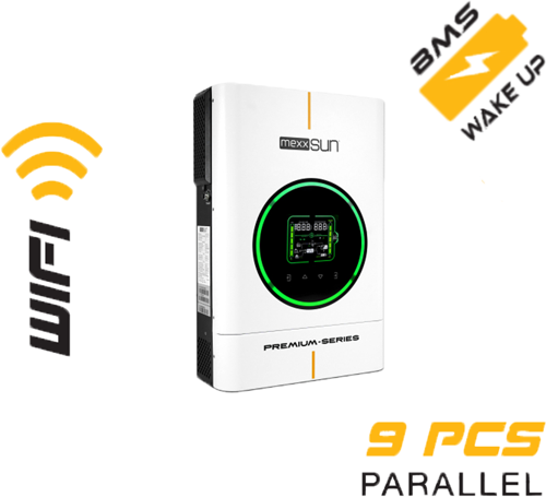 Mexxsun Premium 48V 6kW (Paralel /Wi-Fi/ Dual Output) Akıllı İnverter
