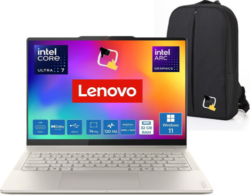 Yoga 7 2-In-1 Intel Ultra 7 258V 32GB 1tb SSD Windows 11 Pro 14" 2.8k Wqxga+ OLED 120Hz Taşınabilir Bilgisayar 83JQ005LT