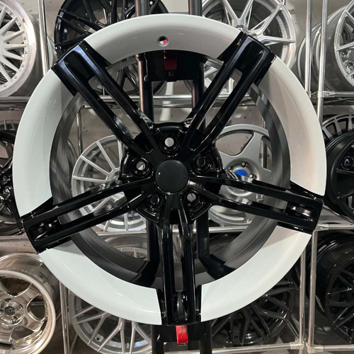 18 inç 5x108 Taycan Focus Mondeo 3008 5008 Rifter Berlingo Combo Siyah, Beyaz Jant Modeli (4 Adet)