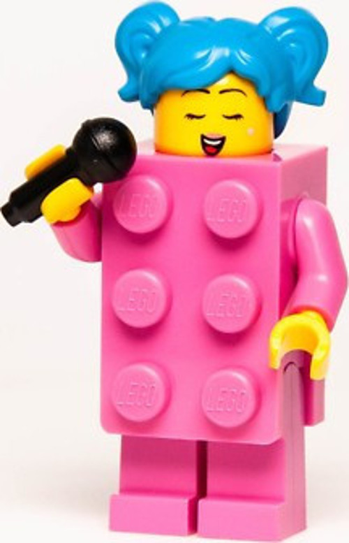 Minifigür Dark Pink Brick Costume Suit Singer Lady