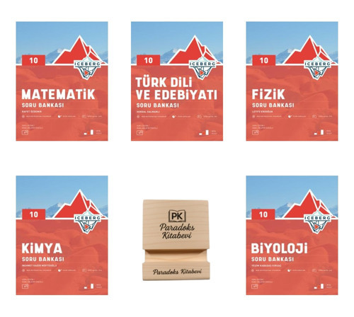 Okyanus 10. Sınıf Iceberg Matematik Edebiyat Fizik Kimya ve Biyoloji Soru Bankası 5li Set