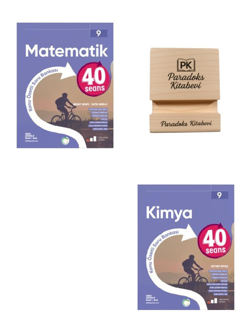 Okyanus 9. Sınıf 40 Seans Matematik ve Kimya Konu Özetli Soru Bankası + Telefon Standı