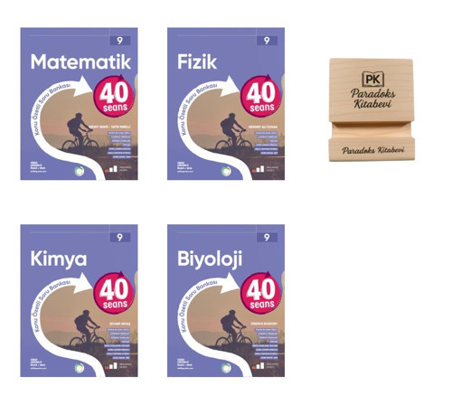 Okyanus 9. Sınıf 40 Seans Matematik Fizik Kimya ve Biyoloji Konu Özetli Soru Bankası 4lü Set