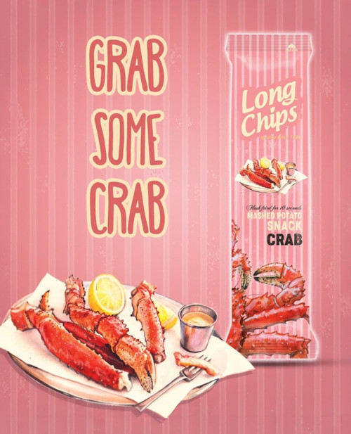 Yengeç Aromalı Uzun Patates Cipsi 75 Gr – Deniz Ürünlü Çıtır Uzun Patates Cipsi