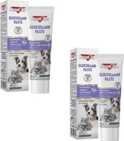 2'li Glucosamine Paste: Kedi ve Köpek Için Eklem ve Kıkırdak Güçlendirici Macun (2 x 100G)