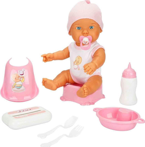 Bebelou Sesli Care Time Oyun Seti 32 cm Pembe