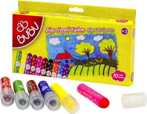 Bu-Bu Keçeli Kalem Bigy 10 Renk