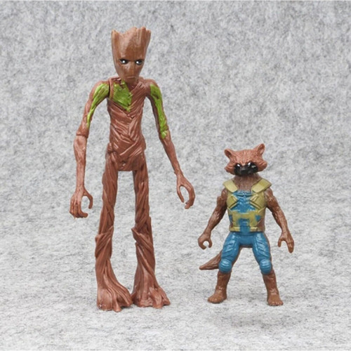 Es88001 Avengers Yenilmezler Union Legend Karakter Figür Oyuncak Groot & Roket Rakun 16 Cm.