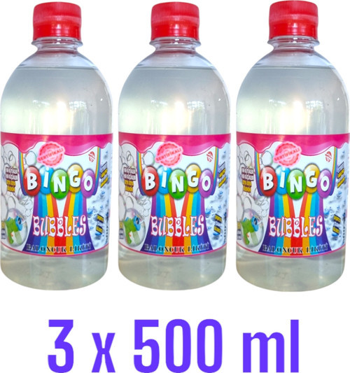 3 Adet Bingo Köpük Baloncuk Likiti Yedek Baloncuk Solüsyon 500 Ml Tabanca Köpüğü