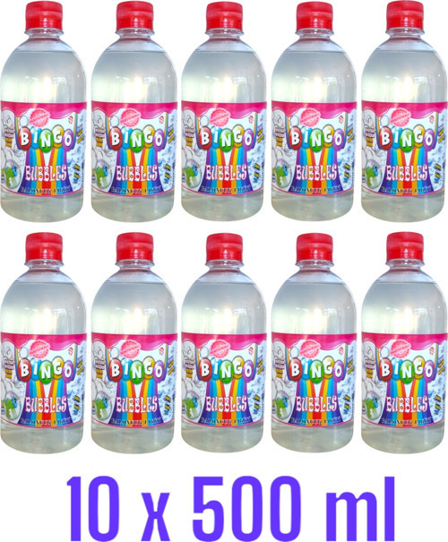 10 Adet Bingo Köpük Baloncuk Likiti Yedek Baloncuk Solüsyon 500 Ml Tabanca Köpüğü