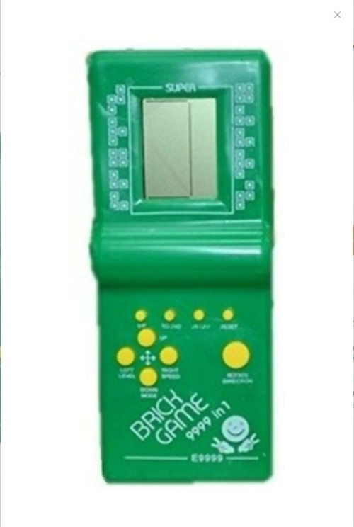 Nostaljik El Atarisi Tetris Tetrıs Mavı Yeşil