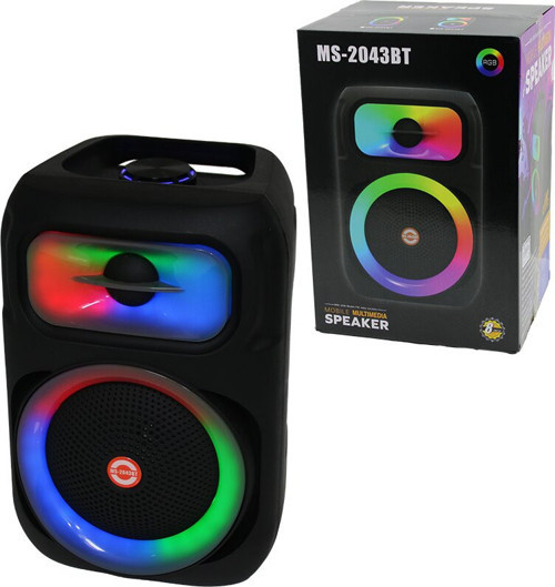 8 İNÇ SPEAKER HOPARLÖR BLUETOOTH WIRELESS SPEAKER 5 FARKLI IŞIKLI USB - BLUETOOHT - DC 5V 25W PL-4671 (2818)