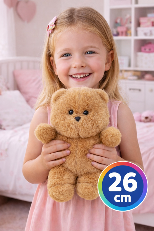 26 cm Peluş Ayı Oyuncak – Yumuşak Teddy Bear, Çocuk Odası Dekoru & Hediye Ayıcık