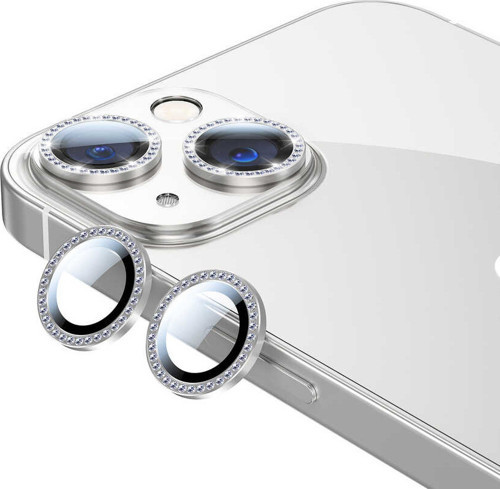 Apple iPhone 13 CL-06 Renkli Taşlı Kamera Lens Koruyucu