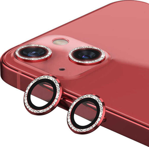 Apple iPhone 13 CL-06 Renkli Taşlı Kamera Lens Koruyucu