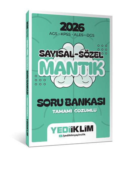 Yediiklim 2026 AGS KPSS ALES DGS Sayısal Sözel Mantık Tamamı Çözümlü Soru Bankası Yediiklim Yayınlar