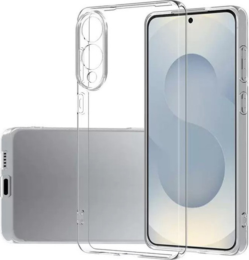 Galaxy S25 Edge Kılıf İnce ve Esnek Şeffaf Süper Silikon