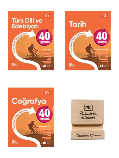 Okyanus 10. Sınıf 40 Seans Edebiyat Tarih ve Coğrafya Konu Özeti Soru Bankası 3lü Set+Telefon Standı