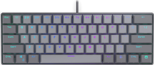Thock V2 Compact %60 Red Switch Hotswap Argb İngilizce Mekanik Gaming Klavye (Ey5A128)