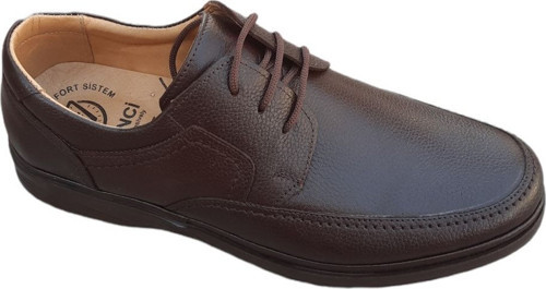 Bagli Siyah Deri Ayakkabi