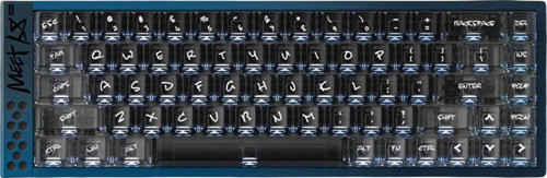 Iqunıx Meet68 Ultra Jewel Blue %65 Omega Manyetik Switch 8K Hz He Rgb İngilizce Mekanik Gaming Klavye