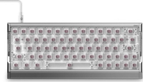 Iqunıx Ev63 Silver Blade Rs %60 Magnetic X Pro Manyetik Switch 8K Hz He Rgb İngilizce Mekanik Gaming Klavye