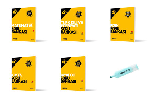 9.Sınıf Mat Edebiyat Fizik Kimya Biyoloji Soru Bankası Seti (Yeni Müfredat)