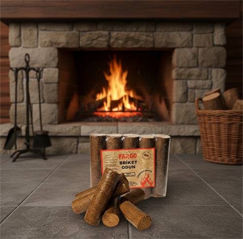 FARGO SIKIŞTIRILMIŞ DOĞAL BRİKET ŞÖMİNE ODUNU 10 KG