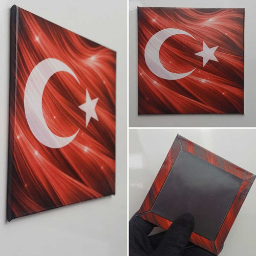 Mısır Egypt - Posta Pulu Temalı Ülke - Baskılı Buzdolap Magneti Kare - 9X9 Cm