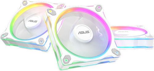 PRIME MR120 FAN ARGB REVERSE BEYAZ 3IN1 3x120mm AURA Sync Beyaz 3'lü Fan Kit