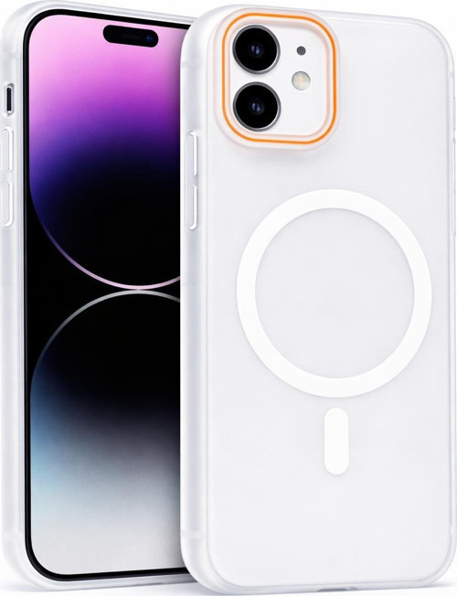 iPhone 11 Uyumlu Magsafe Wireless Şarj Özellikli Mat Sert Arka Kapak Kılıf
