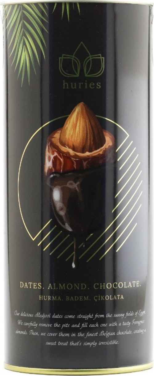 Bitter Çikolata Kaplı Bademli Hurma 200 Gr