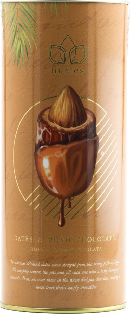 Karamel Çikolata Kaplı Bademli Hurma 200 G