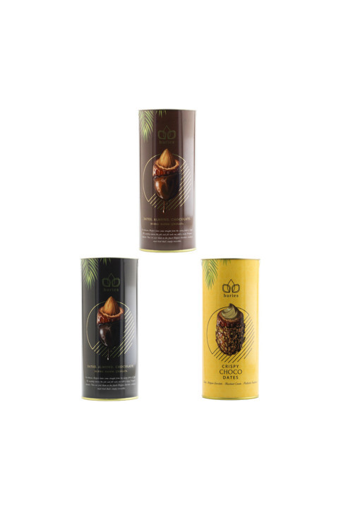 Sütlü, Bitterli Badem, Crispy Çıtır Çikolatalı Fındık Kreması Dolgulu Hurma 200 Gr X 3 Adet