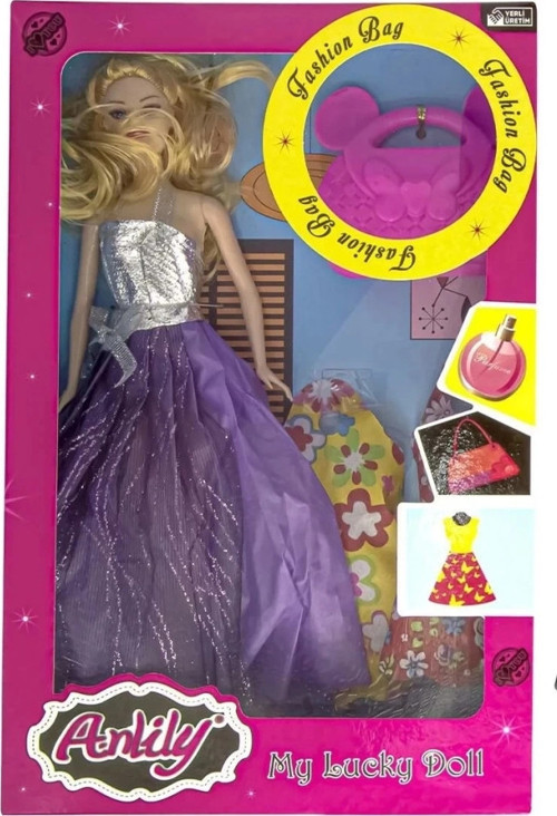 BFS Oydaş Anlily Çantalı Yedek Elbiseli Bebek 2281