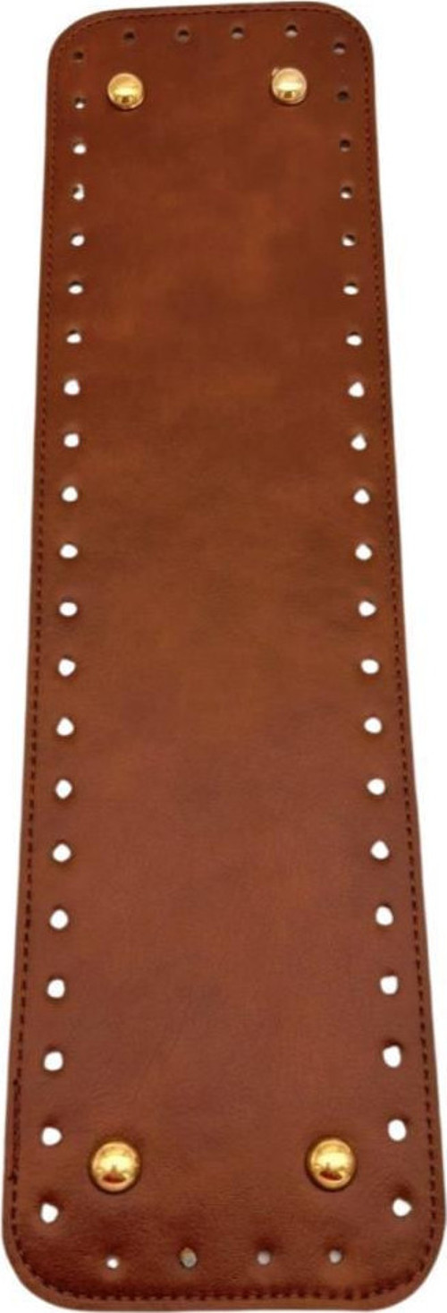 Suni Deri 37x10 cm Dikdörtgen Çanta Taban Taba Renk Light Gold Aparatlı