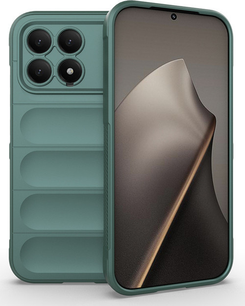 Poco F8 Pro Kılıf Esnek TPU Oyuklu Arka Yüzey Tasarımlı Etnik Silikon Kapak