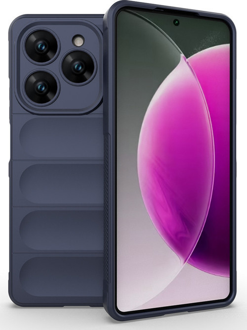 Tecno Spark 20 Pro 4G Kılıf Esnek TPU Oyuklu Arka Yüzey Tasarımlı Etnik Silikon Kapak