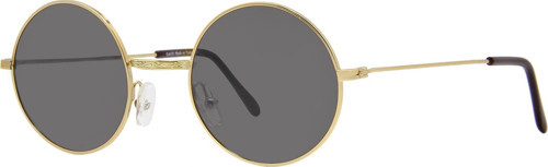 Extreme Vintage Yuvarlak Polarize Altın Güneş Gözlüğü Füme Cam 46.06