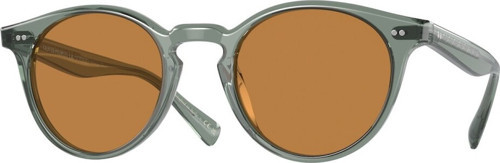 OLV5459SU178253 Unisex Güneş Gözlüğü Mavi Kemik Çerçeve Kahverengi Lens UV400