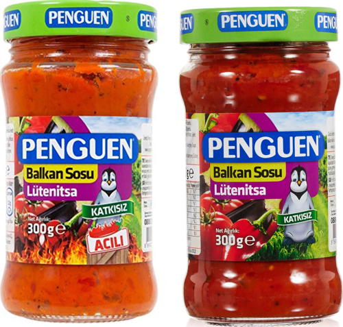 Lütenitsa Balkan Sosu 300 gr x 2 Adet (Acılı ve Acısız)