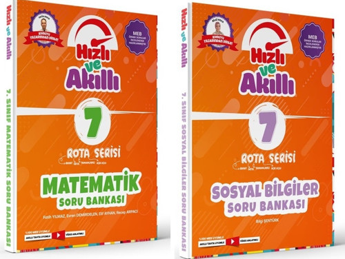 Tammat 7. Sınıf Matematik Ve Sosyal Bilgiler Rota Hızlı Ve Akıllı Soru Bankası Seti 2 Kitap