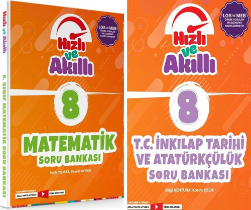 Tammat 8. Sınıf Matematik + İnkılap Tarih Hızlı Ve Akıllı Soru Bankası Set 2 Kitap