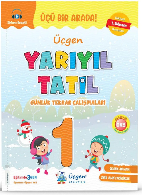 Üçgen 2025 1. Sınıf Yarıyıl Tatil Günlük Tekrar Çalışmaları