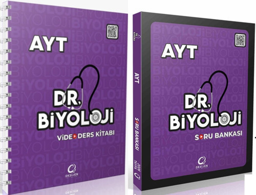 Oksijen 2026 Ayt Biyoloji Dr. Biyoloji Video Ders Kitabı + Soru Seti 2 Kitap